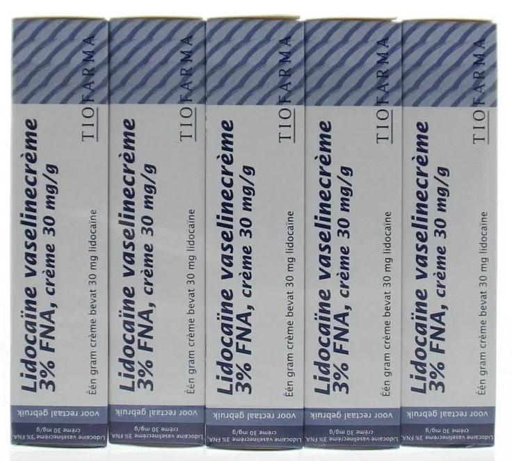 Lidocaïne vaselinecrème 3% fna 5 x 30 Gram