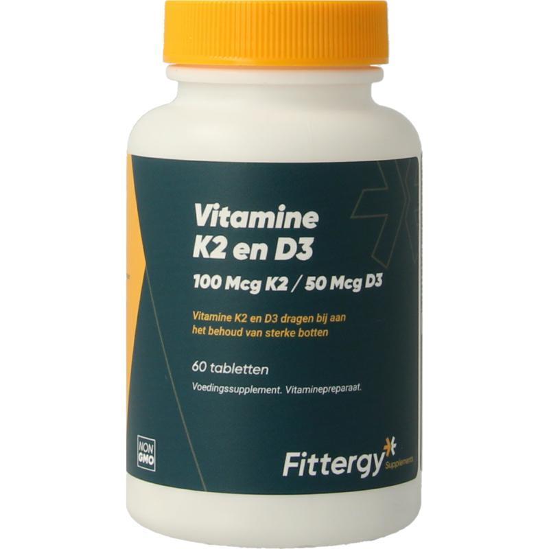 K2 (100mcg) en d3 (50mcg) 60 tabletten