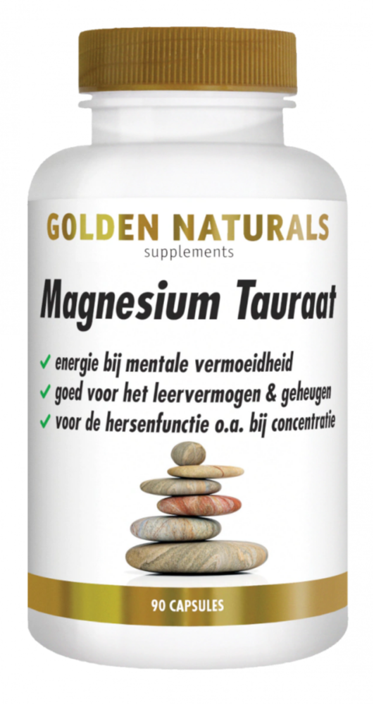 Golden Naturals Magnesium Tauraat Capsules