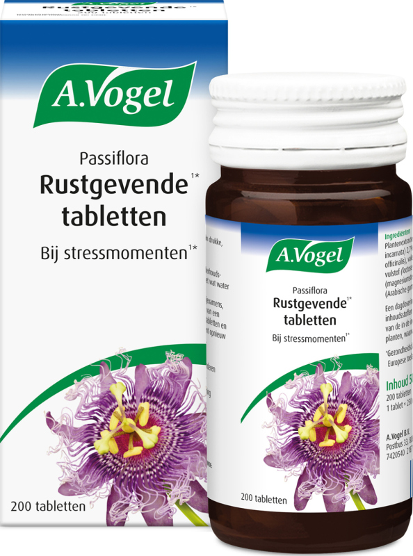 Passiflora rustgevende tabletten 200 Stuks