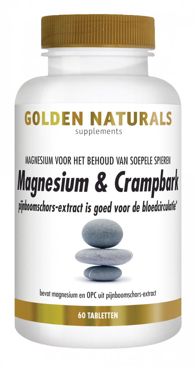 Golden Naturals Magnesium & Crampbark Tabletten