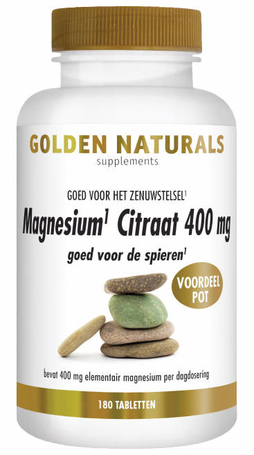 Golden Naturals Magnesium Citraat 400mg Tabletten