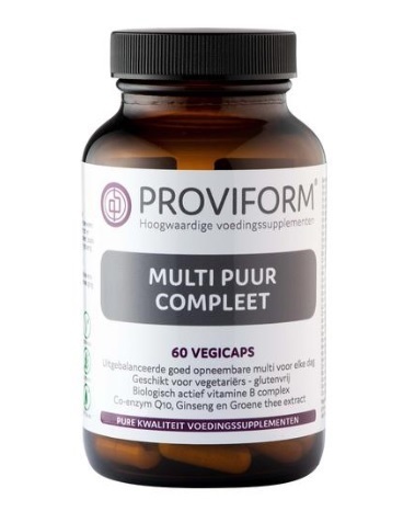 Proviform Multi puur compleet vegicaps 60 Vegetarische Capsules