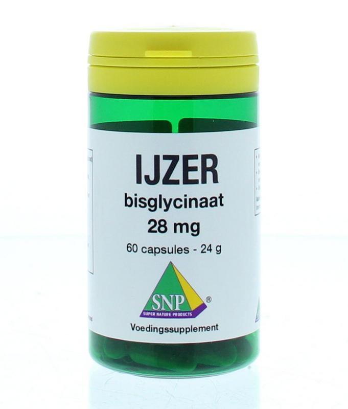 SNP Ijzer bisglycinaat 28 mg 60 Capsules