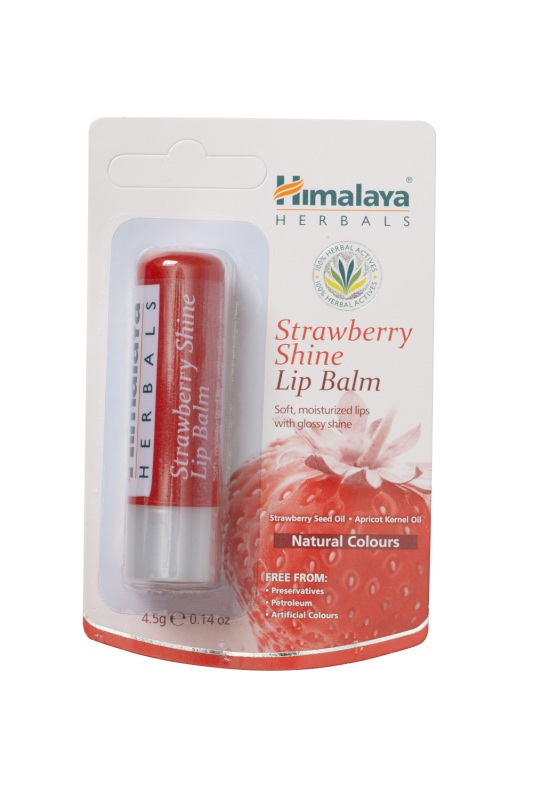 Himalaya Herbals lipbalm strawberry shine 4