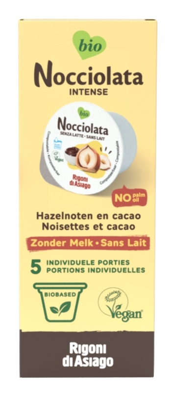 Intens Hazelnoten en Cacao Cups Zonder Melk Bio