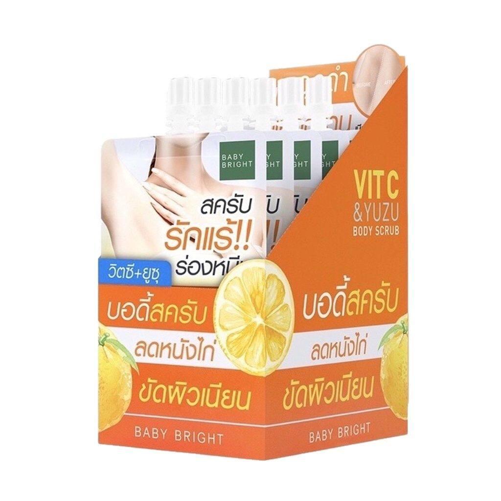 Baby Bright  Vit C & Yuzu Lichaamsscrub 40 g.  x 6 st 40 g. x 6 pcs