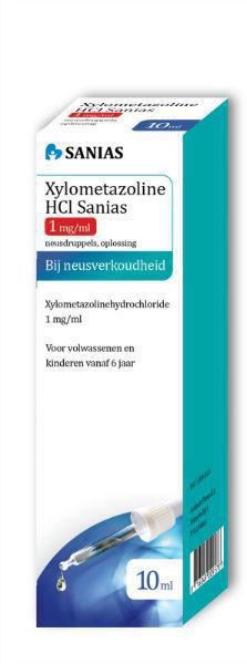Xylometazoline hci 1.0 mg druppels 10ml