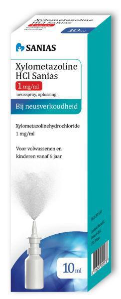 Xylometazoline hci 1.0 mg spray 10ml