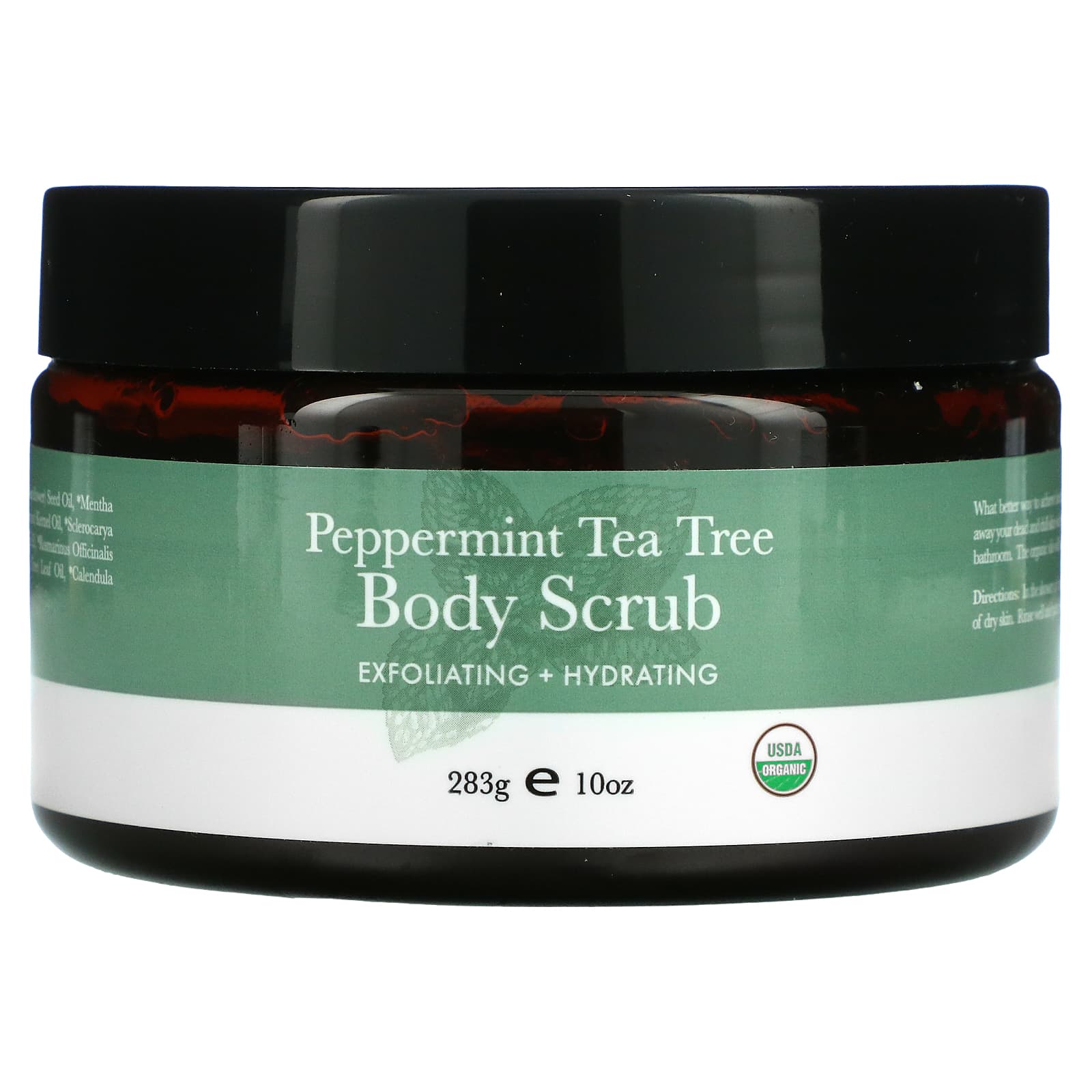 Beauty By Earth , Body Scrub, Peppermint Tea Tree, 10 oz (283 g)