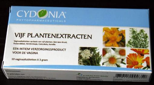 Vijf plantenextracten vaginaalzetpillen 10 stuks