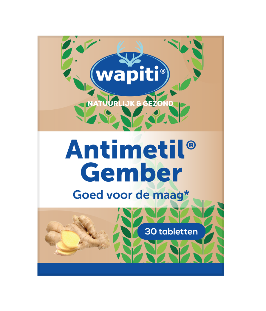 Wapiti Antimetil Gember Tabletten