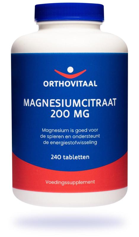 Orthovitaal Magnesium citraat 200 mg 240tb