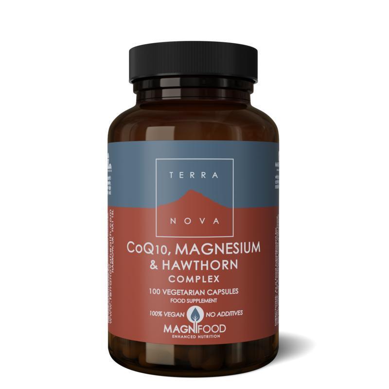 Terranova Coq10, magnesium & hawthorn complex 100 Capsules