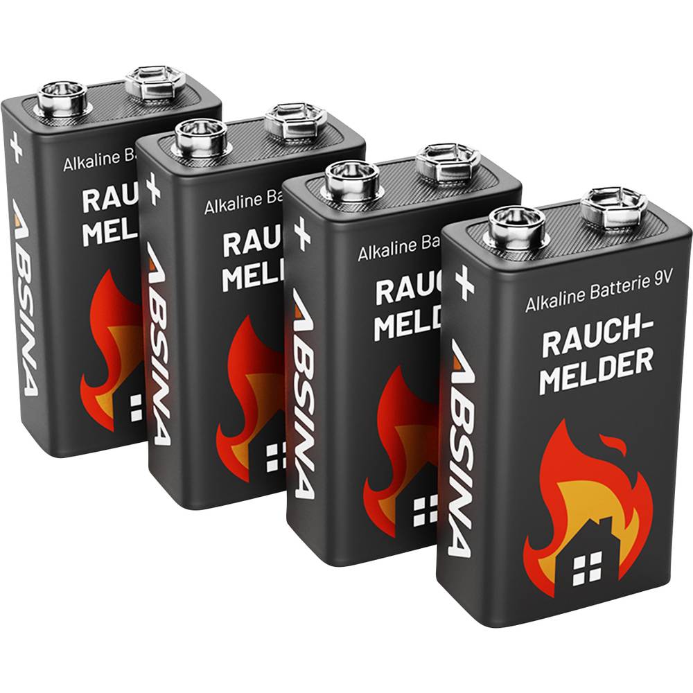 401005-4 9V batterij (blok) 9 V 4 stuk(s)