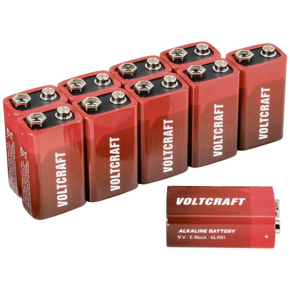 6LR61 9V batterij (blok) Alkaline 550 mAh 9 V 10 stuk(s)