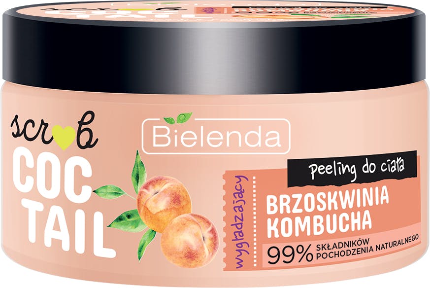 Bielenda Coctail Scrub Smoothing Body Scrub Peach + Kombucha 350 g