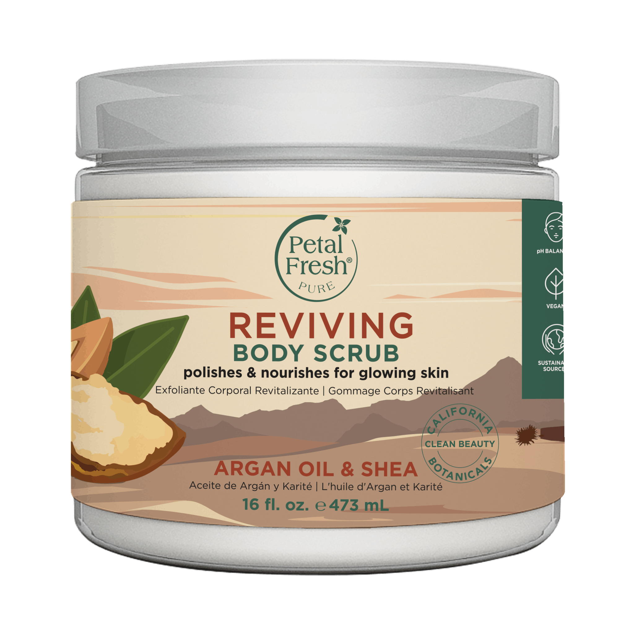 Petal Fresh Pure Argan Shea Body Scrub 473 ml
