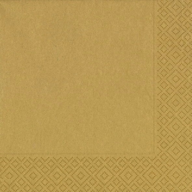 Merkloos 60x Gouden servetten 33 x 33 cm -