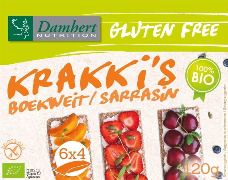 Boekweit krakki's glutenvrij bio 120g