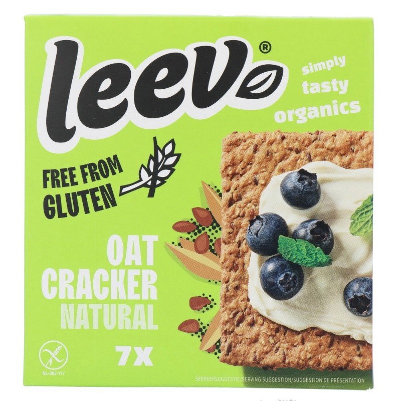 Glutenvrije oat cracker natural bio 100 Gram