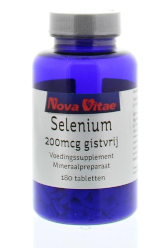 Nova Vitae Selenium 200 mcg gistvrij 180vca