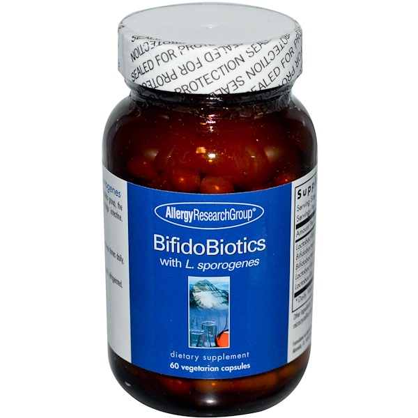 Allergy Research Group BifidoBiotics with L. Sporogenes 60 Veggie Caps - 