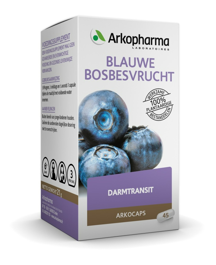 Darmtransit Blauwe Bosbesvrucht Capsules