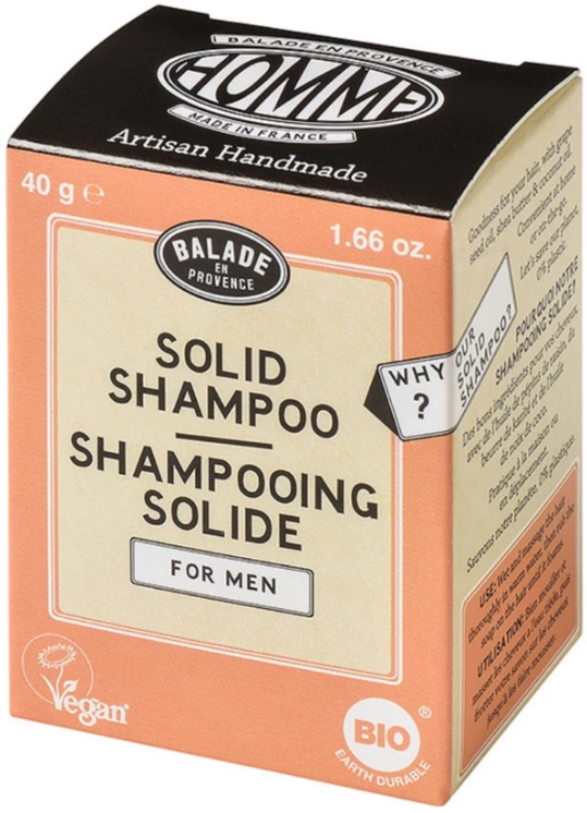 Solid shampoo bar man 40 Gram