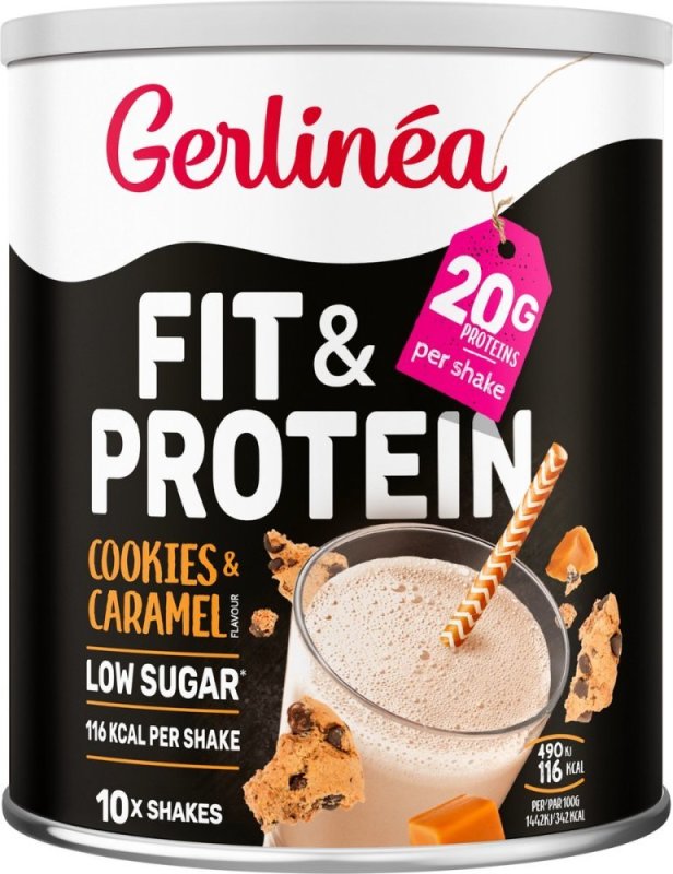 Fit & proteïn shake cookies & caramel 340 G