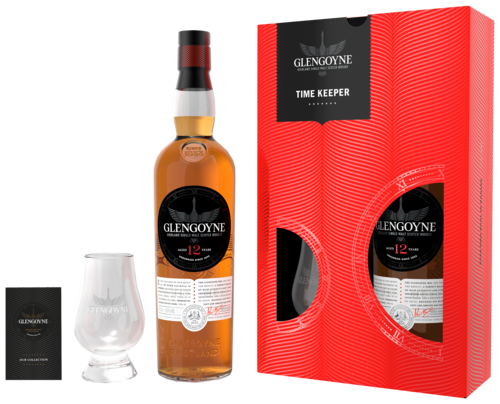 Glengoyne 12 years Time Keeper giftpack met glas 70 CL