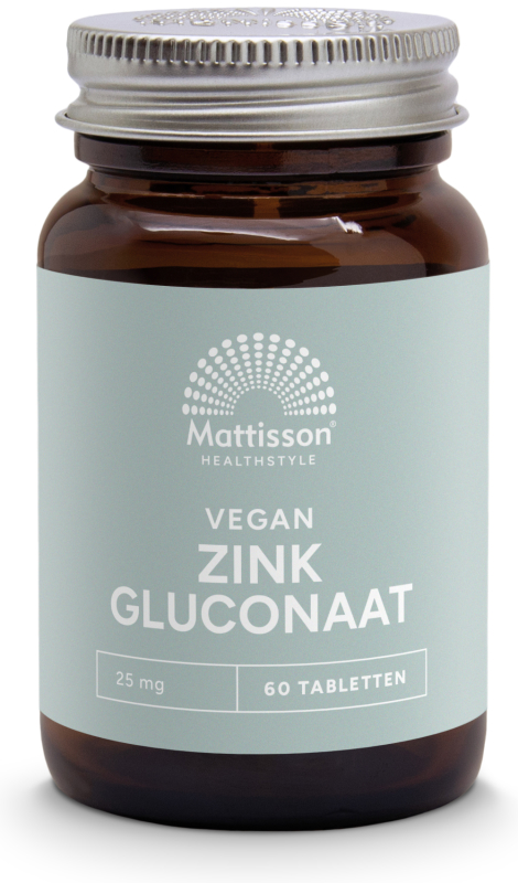 Mattisson Zink gluconaat 25mg 60 Tabletten