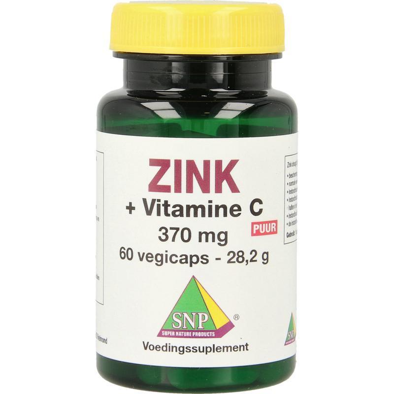 SNP Zink 50mg + gebufferde vitamine c puur 60 Vegicapsules