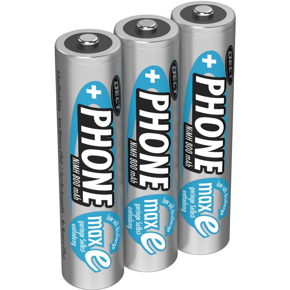 DECT maxE HR03 Oplaadbare AAA batterij (potlood) NiMH 800 mAh 1.2 V 3 stuk(s)