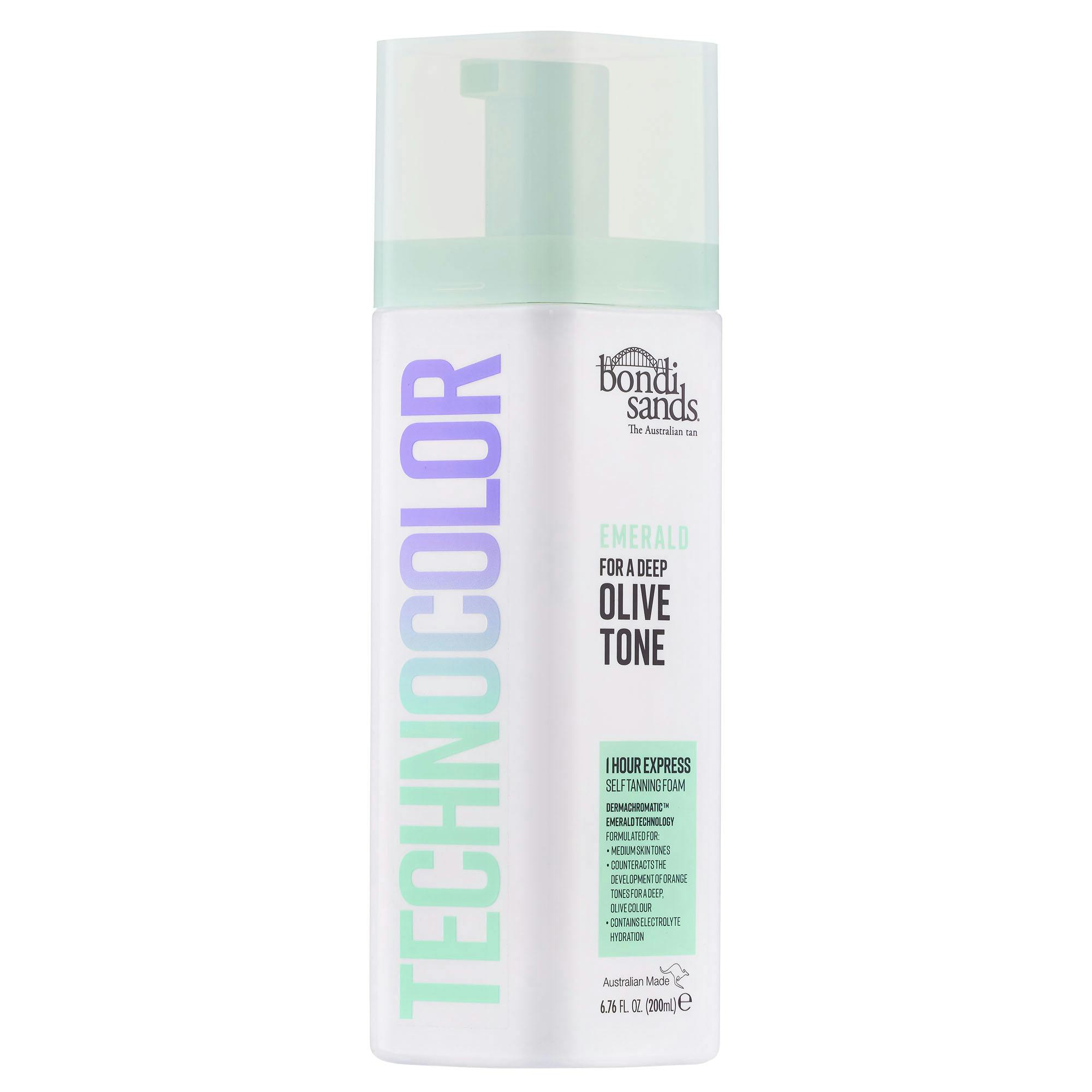 Bondi Sands Technocolor 1 Hour Express Self Tanning Foam Emerald 200 ml