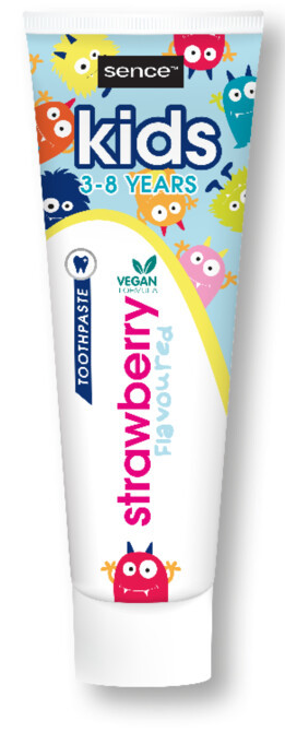Beauty Vegan Toothpaste Kids Strawberry Flavoured 3-8 Years