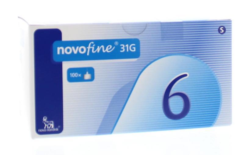 Novofine naald 0.25 x 6 mm 31g 100st