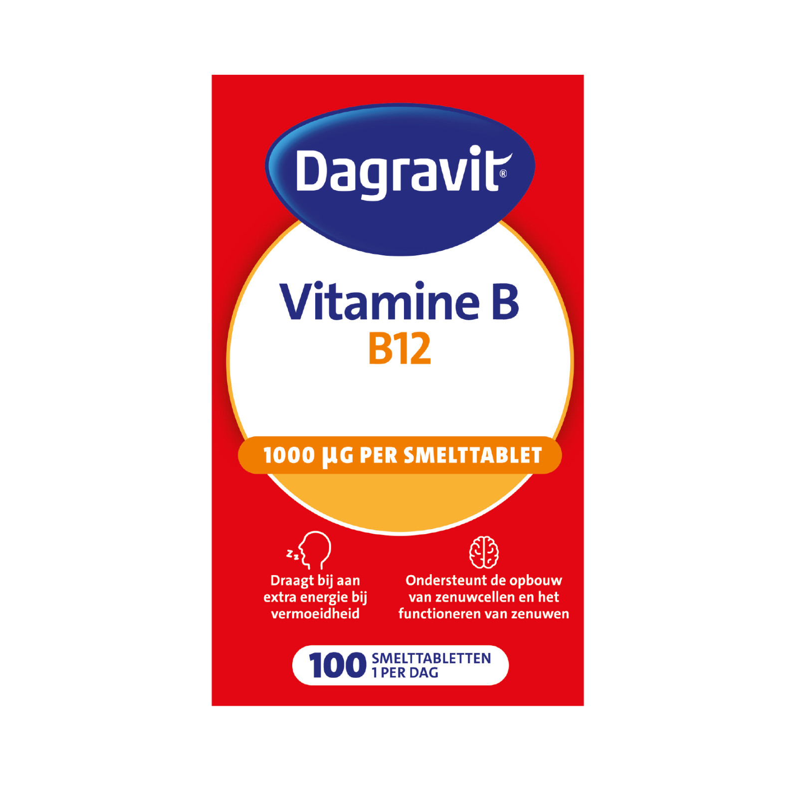 Vitamine B12 1000 mcg Smelttabletten
