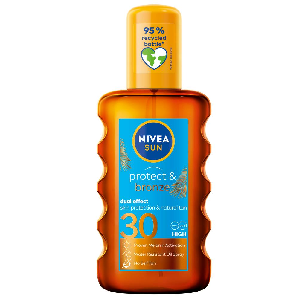 Nivea Sun Protect & Bronze Oil Spray SPF30 200 ml