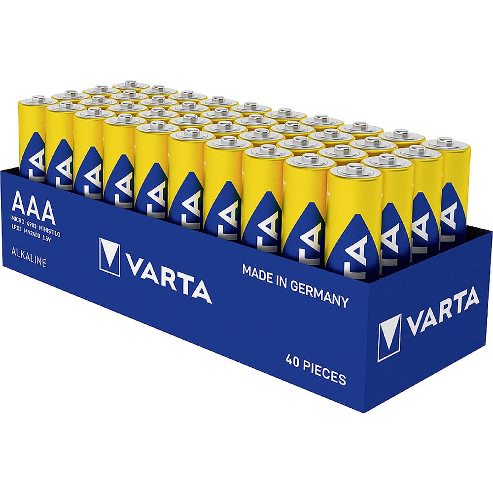 Varta LONGLIFE Power AAA Tray 40 AAA batterij (potlood) Alkaline 1.5 V 40 stuk(s)