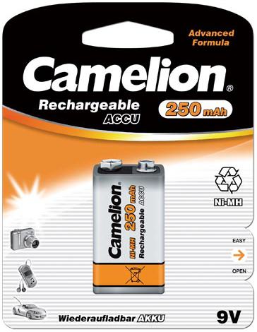 9V 250mAh