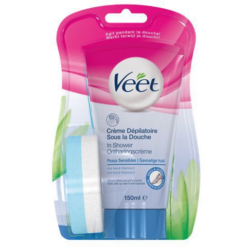 Ontharingscreme in shower gevoelige huid 150ml