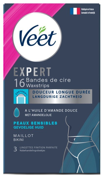 Expert koude waxstrips bikini 16 Stuks