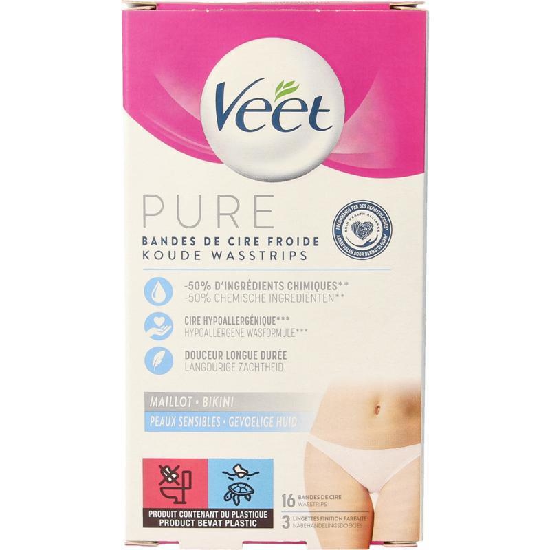 Mimima koude wax strips bikini hypoallergene 16 Stuks