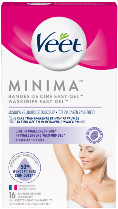 Minima waxstrips oksels 16 stuks