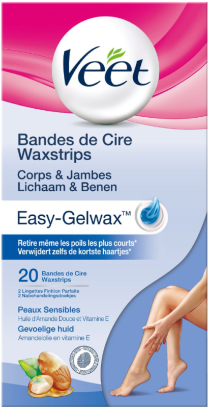 Waxstrips koud benen gevoelige huid 20 stuks