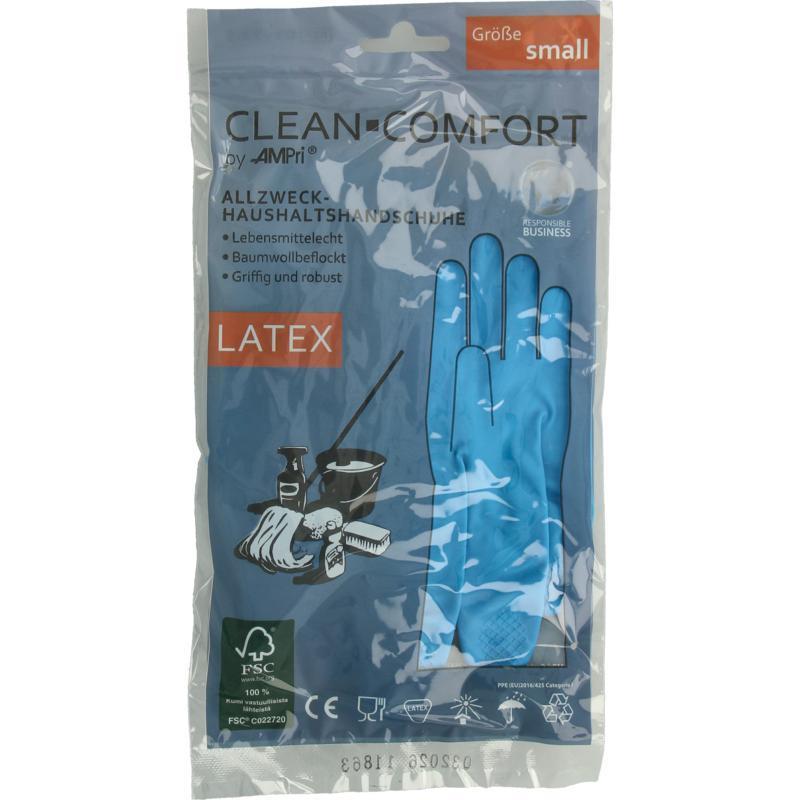 Huishoudhandschoen blauw maat s 1 Paar
