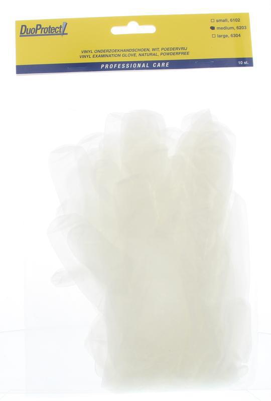 DuoProtect Handschoen vinyl large 10 stuks