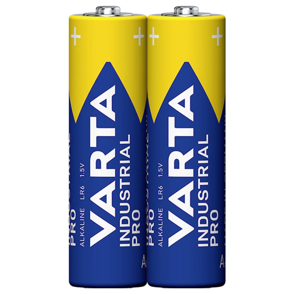 Varta Industrial Pro AA batterij (penlite) Alkaline 2.96 Ah 1.5 V 2 stuk(s)