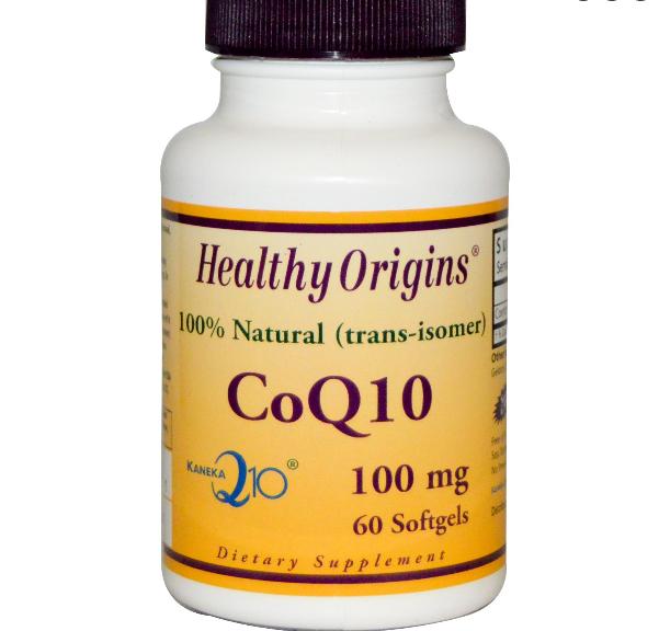 Healthy Origins CoQ10 Gels (Kaneka Q10), 100 mg, (60 Softgels) - 
